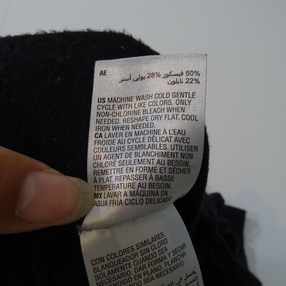 Culpos x INC Women Black Sweater Knit Cargo Jogger Pants Size S Ribbed Hem - Picture 8 of 13